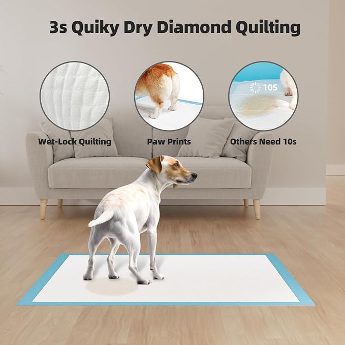 Puppy Pads 32"x40" 40 Count, Extra Large Thicken Pee Pads for Dogs & Cats | Disposable Incontinence Underpads, Ultra Absorbent & Quick-Dry, Leakproof Pet Pads for Doggie Rabbits, Jumbo Potty Pad