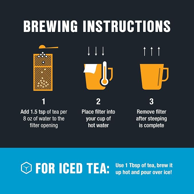 Tiesta Tea - Black Tea Starter Kit, Loose Leaf, Premium Black Gift Set, High Caffeinated, Make Hot or Iced, Variety Pack with 3 Samplers & 100 Disposable Filters