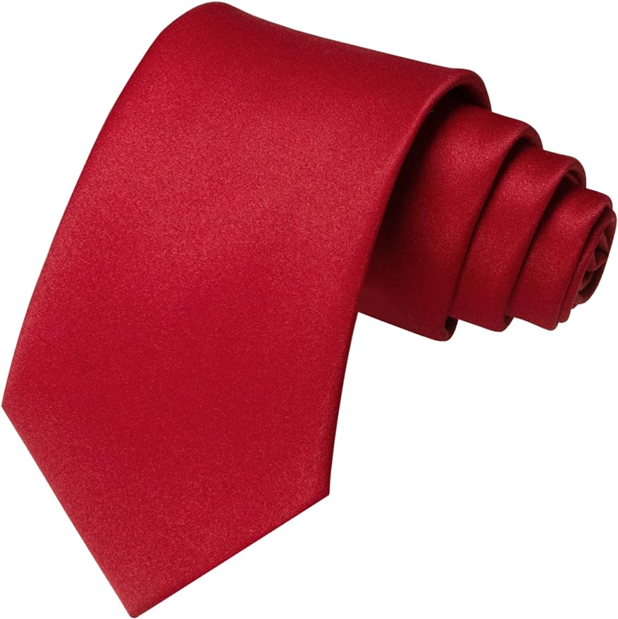 JEMYGINS Solid Color Tie Mens Necktie for Business and Wedding