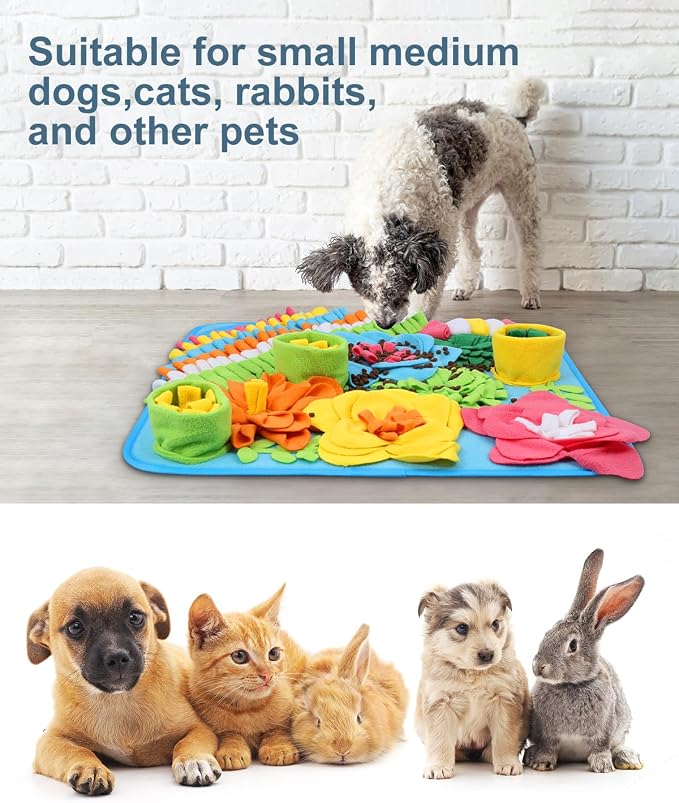 Snuffle Mat for Dogs, 20in Felt Wool for Medium/Large Breeds Puzzle