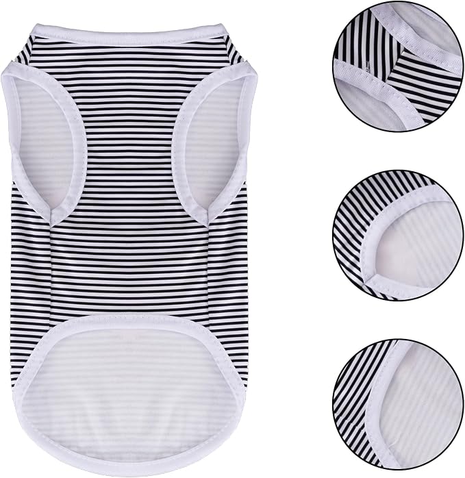 choyaxo 4pcs Dog Clothes Pet Printed Vest for Chiuahaha Small Dogs Kitten Spring Summer