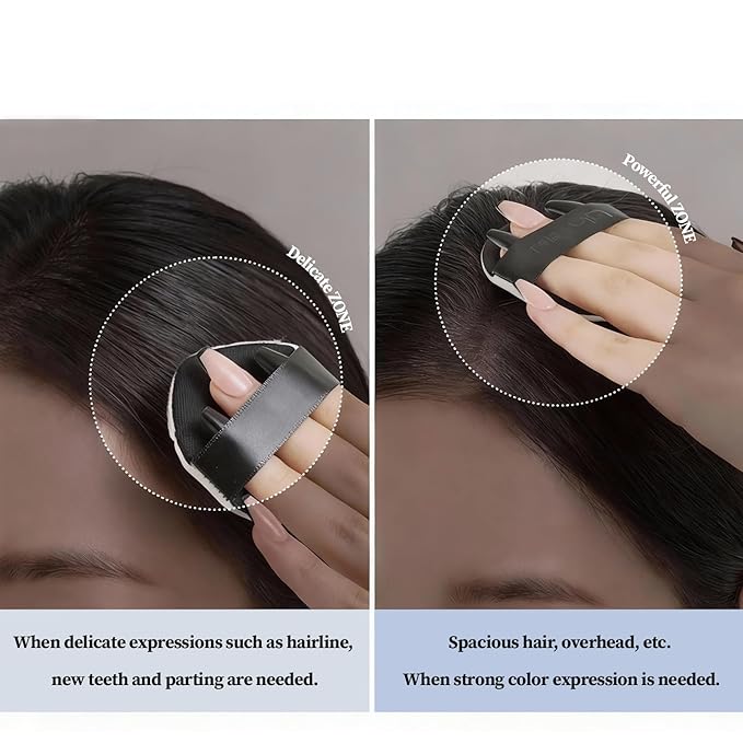 LALACHUU Perfect Mini Hairline Powder, the revolutionary solution for concealing hair loss instantly, Root Touch Up for Women & Men. Stain Proof for 100 hours 0.14 Ounce (Dark Brown)