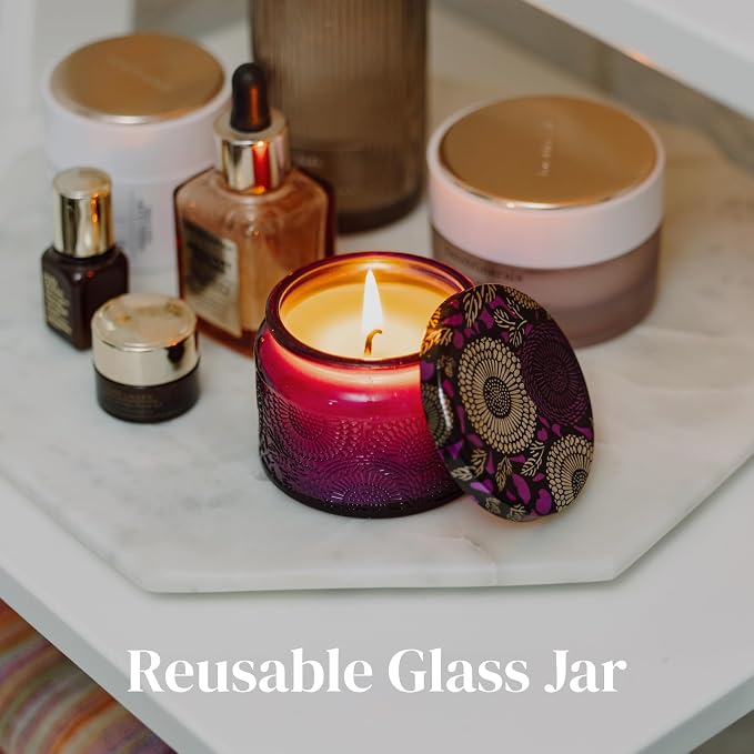 6-pc Scented Candle Gift Set for Women, Aromatherapy Inspired Adelegourdain | Incl. 4 Soy Wax Candles and 2 Fragrance Packets - Gift Ready Box - Scents incl. Bergamot, Maldivian Breeze, Jasmine, Berries