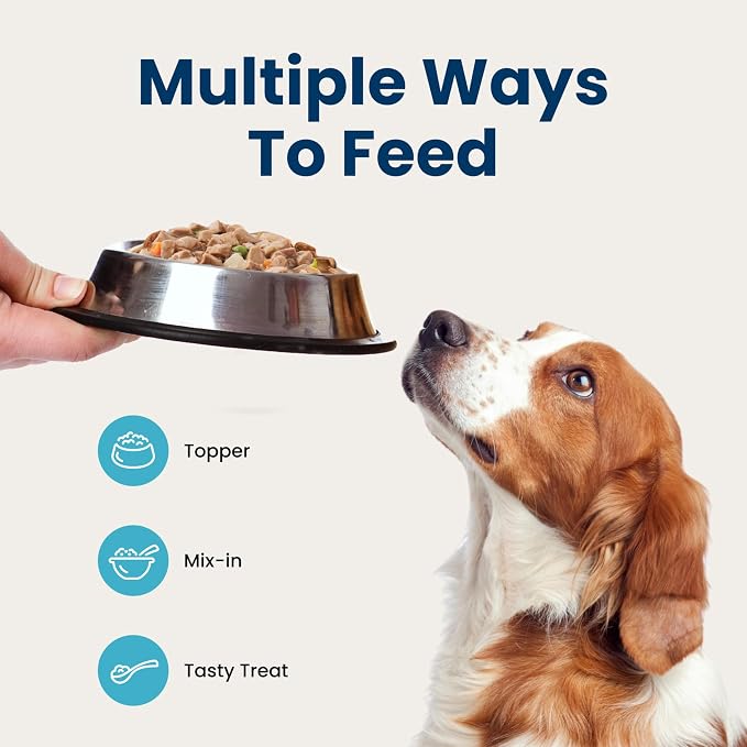 Blue Buffalo Delectables Variety Pack Dog Food Topper, 3 oz, 12 ct | Lamb & Turkey Recipes, Real Meat with Garden Veggies in Gravy, Single-Serve Pouches, Topper or Treat