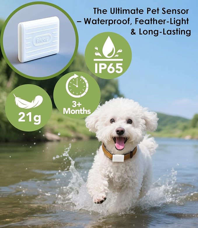 Automatic Dog Door for Door with Collar Sensor, Electronic Medium Dog Door with Anti-Pinch, Timing Function, Metal Frame&Panels, Mains-Powered- M