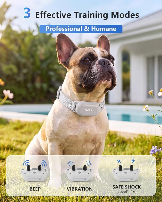 PATPET Dog Shock Collar with Remote Control - 4000FT Safe Training Collar