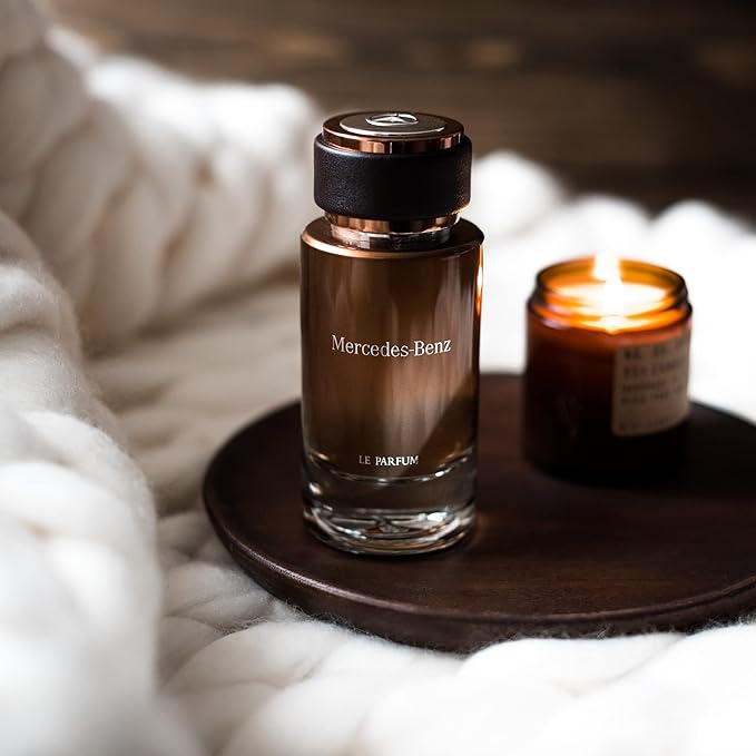 Mercedes Benz - Le Parfum - Irresistible Fragrance For Men - Wood And Leather Scent - For Dynamic, Leading Personalities - Pink Pepper, Bergamot, Violet Leaves, Amber Notes - Eau De Parfum - 4 Fl Oz