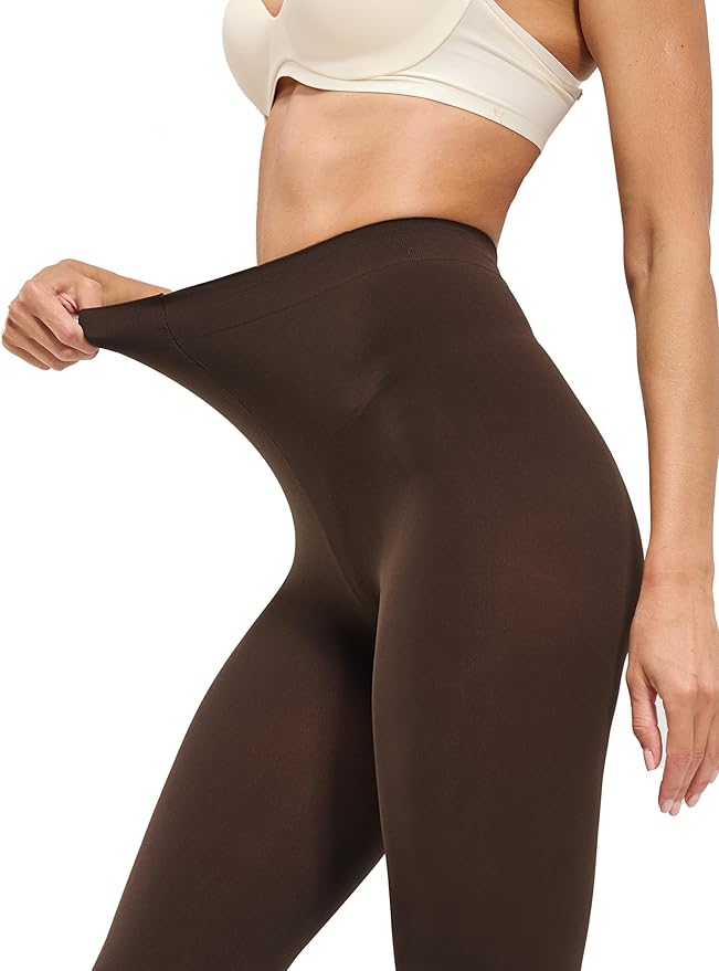CozyWow Women's 80D Soft Opaque Tights, High Waist Solid Color Womens Tights with 30+ Colors