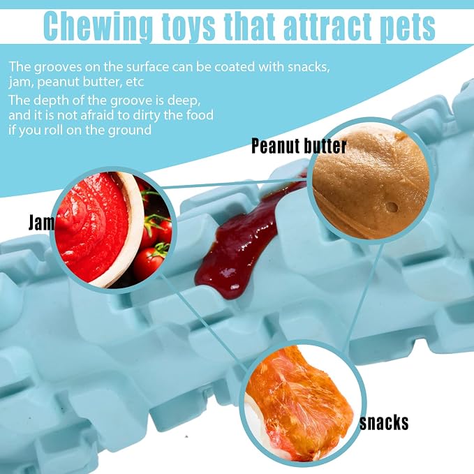 8 Hour Cooling Ice Lolly Dog Toys for Summer, Water & Milk Freezable Feeder