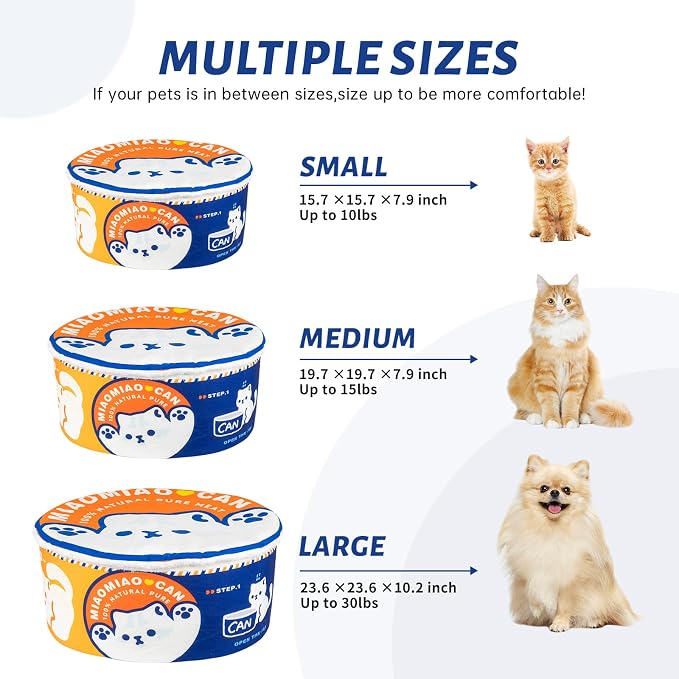 寵幸 Ramen Noodle Dog & Cat Bed,Keep Warm and Super Soft Creative Pet Nest for Indoor Cats,Removable Washable Cushion for Small Medium Large Dogs and Cats | Creative Pet Nest, Indoor Use, Removable Cushion, Multi-Size Fit, Dog & Cat Dual Use