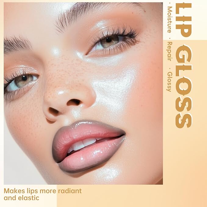 Peel Off Lip Liner Stain Tattoo, Long Lasting Waterproof Lip Stain Peel off, Tattoo Cool Toned Grey Lip Liner and Lip Gloss Combo, Non-Stick Cup Nourishing Lip Gloss Set Lipstick Makeup