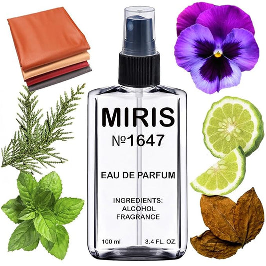 MIRIS No. 1647, Inspired by Gu by Gu Pour Homme 2008, Long-Lasting Eau de Parfum for Men, Spray 3.4 Fl Oz / 100 ml