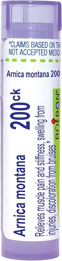 Boiron Arnica Montana 200Ck for Muscle Pain, Stiffness, Swelling from Injuries & Bruises - 80 Pellets