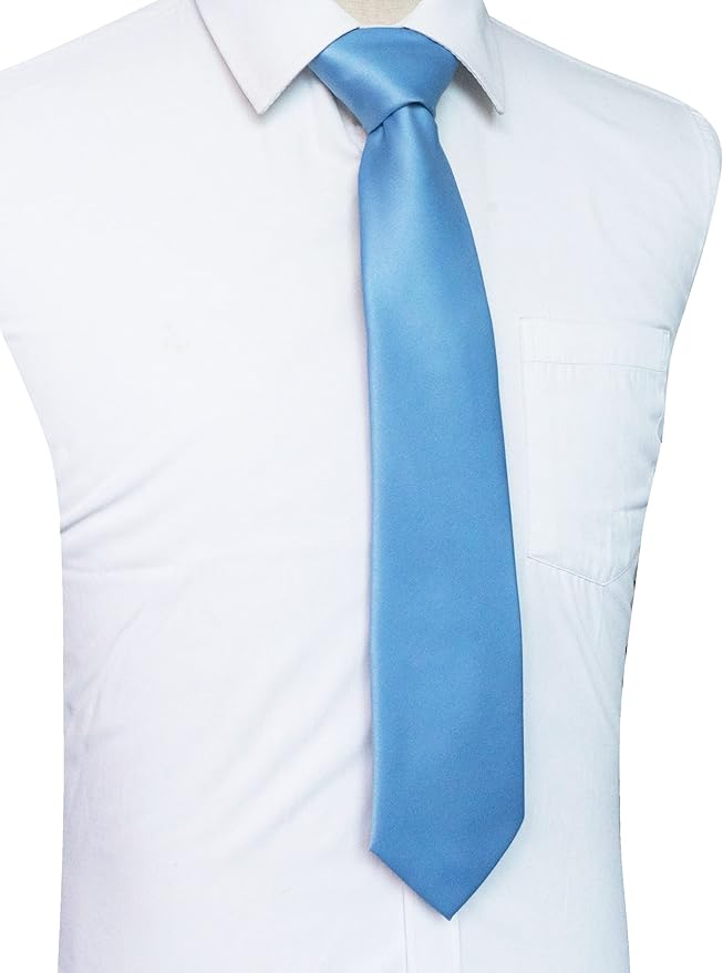JEMYGINS Solid Color Tie Mens Necktie for Business and Wedding