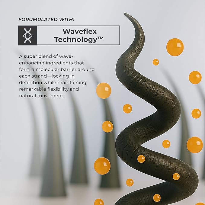 XMONDO Hair Wavetech Wave Shampoo | Vegan Formula with Sunflower Seed & Grape Seed Oil to Boost Hydration, Tame Frizz, and Enhance Your Wavy Hair, 8 Fl Oz 1-Pack