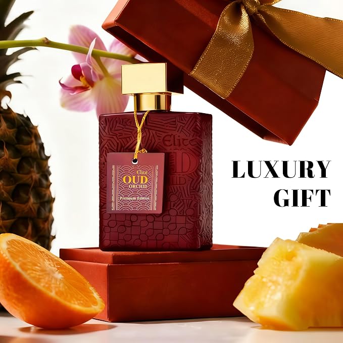 A CENTER Elite Oud & Brown Orchid Men's Cologne Gift Set | 2-Piece Eau de Parfum Collection 3.4 Fl Oz Each | Long Lasting Woody Floral Fragrance | Exotic Saffron & Black Rose Duo Perfume Daily Use