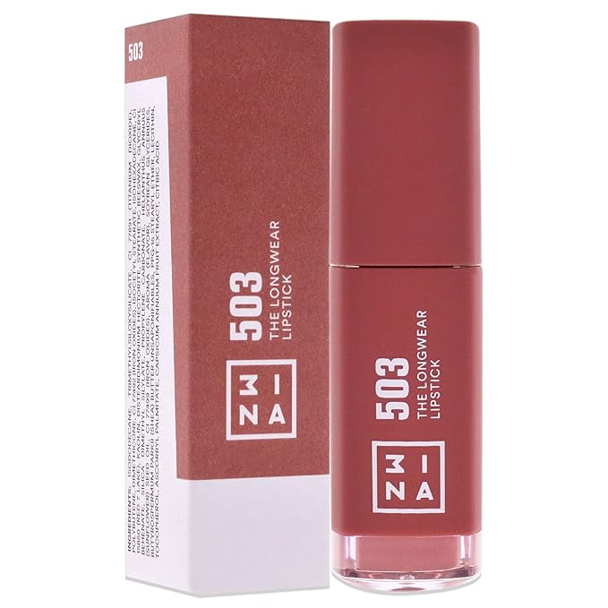 3INA The Longwear Lipstick - Matte Lipstick for Women - Moisturizing with 12-Hour Long Wear - Transfer-Proof and Highly Pigmented - 503-0.23 oz
