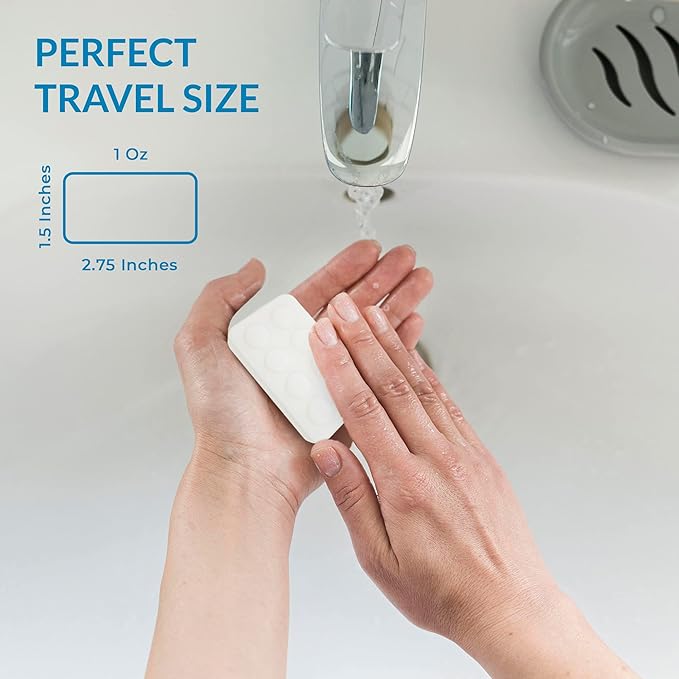 1-Shoppe All-in-Kit H2O Cleansing Bar Soap, Travel Size Hotel Amenities, 1 oz (Case of 100)