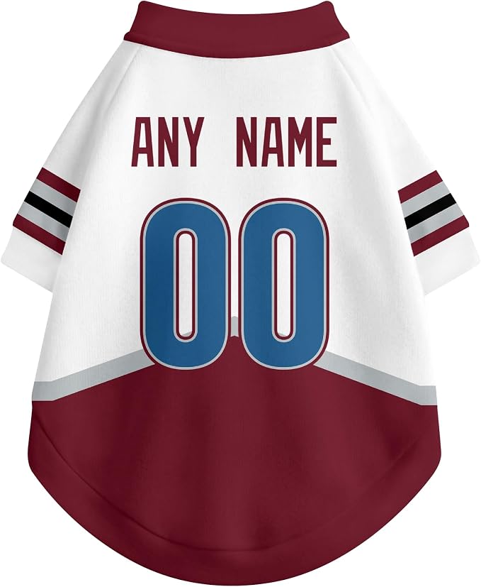 Colorado Dog Clothes Personalized Pet T Shirt for Dogs Gift | Custom Name Number Jersey Style Pet Shirt for Dog
