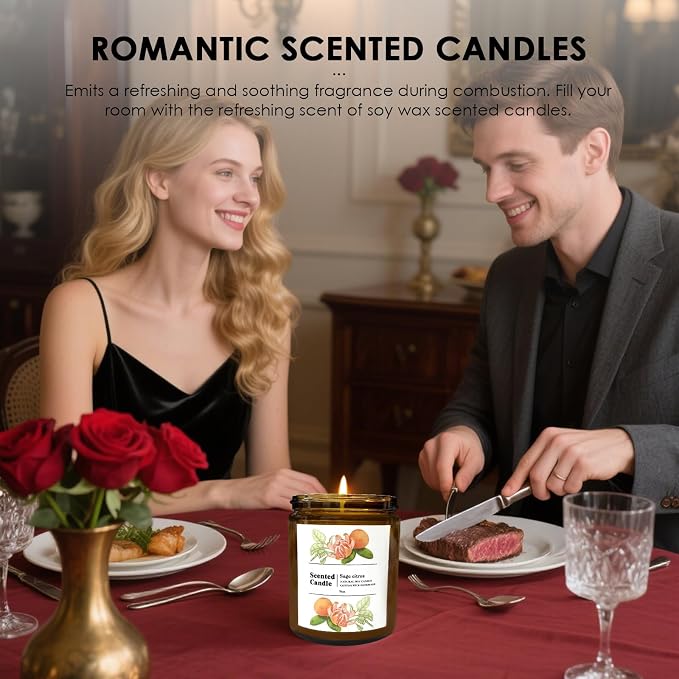 Coniol Natural Pumpkin Pie Scented Candle for Home - Rich & Warm Aromatherapy for Home Relaxation, Holiday Decor & Stress Relief, Premium Soy Wax for Family Coziness