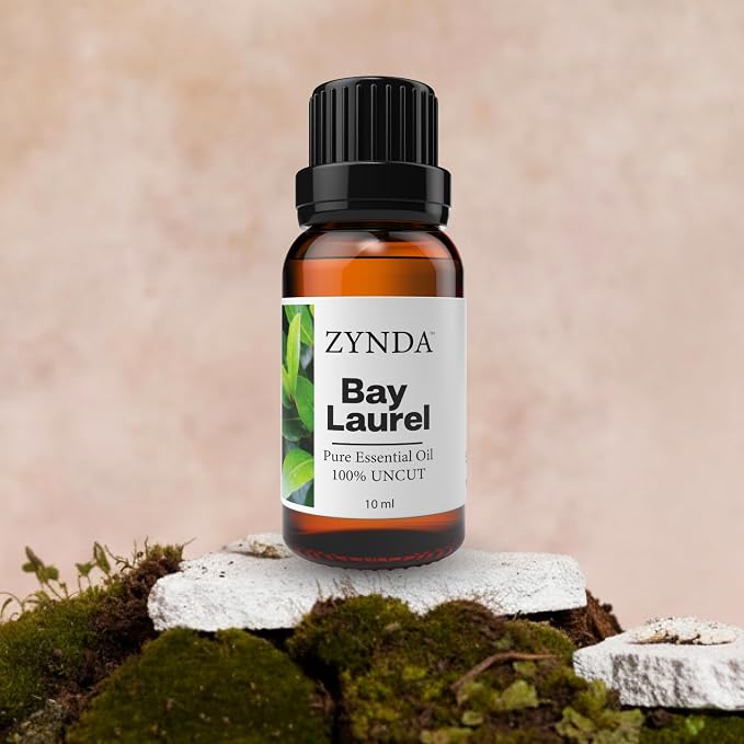 Bay Laurel Essential Oil for Revitalizing Skincare - Herbal & Stimulating Aroma Massage Oil for Therapy Delight - 100% Natural Laurel Leaf Oil for Relaxation, Aromatherapy & Calming Atmosphere