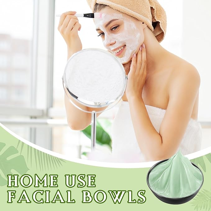 12 Pcs 3.23 In DIY Face Mask Mixing Bowl Stainless Steel Esthetician Facial Mask Bowl Facial Small Mixing Esthetician Supplies for Lady Women Skincare Home Salon Cosmetic Beauty (Black)