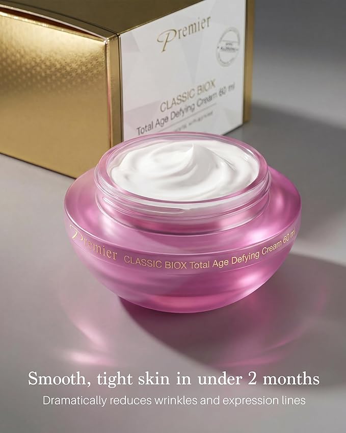 Premier Dead Sea BIOX total age defying cream, face moisturizer, Anti Aging face Cream, Intensive Wrinkle cream firming skin care, Classic collection, retinol Cream Lotion 2.4 Fl.Oz