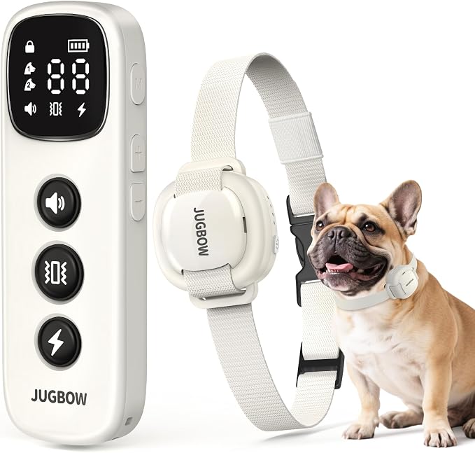 Shock Collar for 5-30lbs Mini Small Dogs,4200FT Range,White | Dog Training Collar with Remote,IPX8-Waterproof Rechargeable E-Collar with Beep, Vibration, Safe Shock,Security Lock