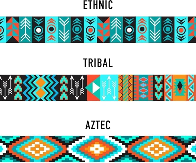 Nylon Dog Collar Buckle Tribal Pattern Pattern 1 12-16 inch