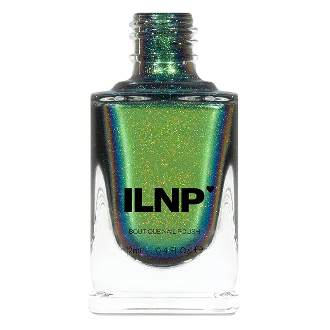 ILNP Reminisce (H) - Green, Blue Color Shifting Holographic Ultra Chrome Nail Polish