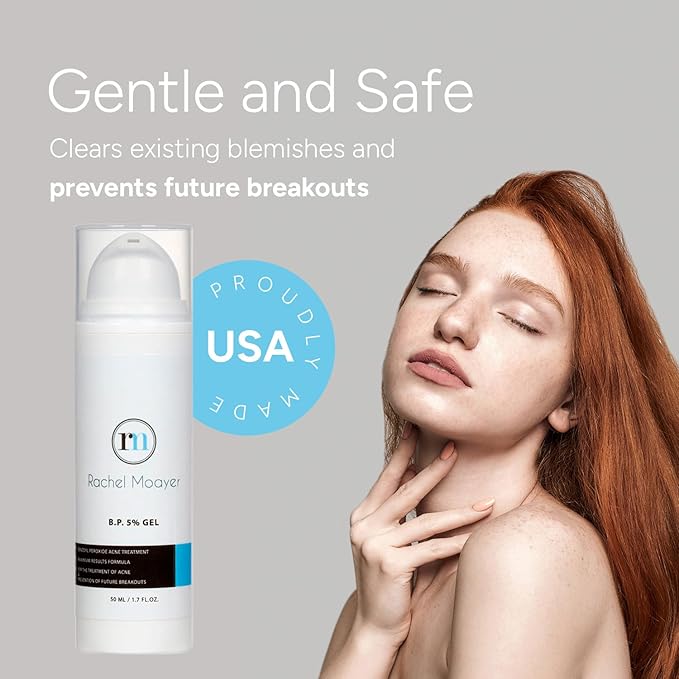 RM Benzoyl Peroxide Face & Body Gel 5% Medical grade Micronized benzoyl peroxide (without the prescription) acne treatment