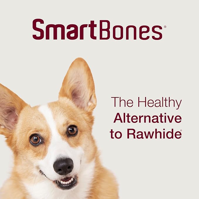 SmartBones Mini Bones Rawhide-Free Dog Treat, With Real Chicken, 16 Count | With With Real Chicken & Veggies, Easy To Digest Chew, Vitamin & Mineral Enriched, Supports Dental Health, For Small Dogs