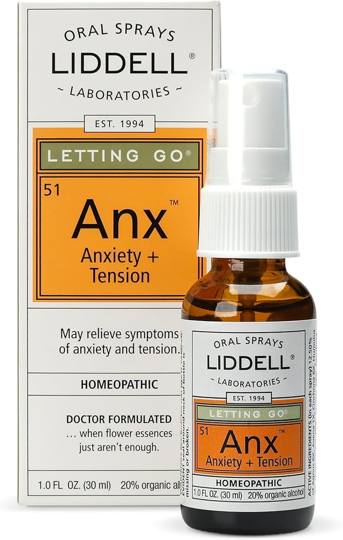 Liddell Letting Go - Homeopathic Remedies - Oral Spray for Symptoms of Anxiousness, Stress and Restlessness - Natural Calm Spray - 1.0 fl. Oz.