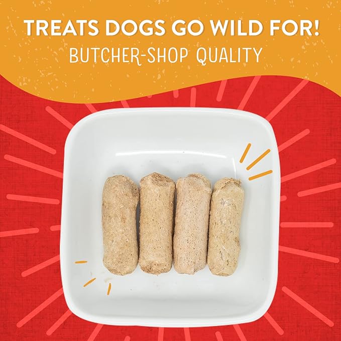 Stella & Chewy's Freeze-Dried Raw Wild Weenies Dog Treats - High-Protein Training Treats for Dogs & Puppies - All-Natural Chicken Recipe with 97% Meat & Organs - USA Made - 3.25 oz Bag (Pack of 3)