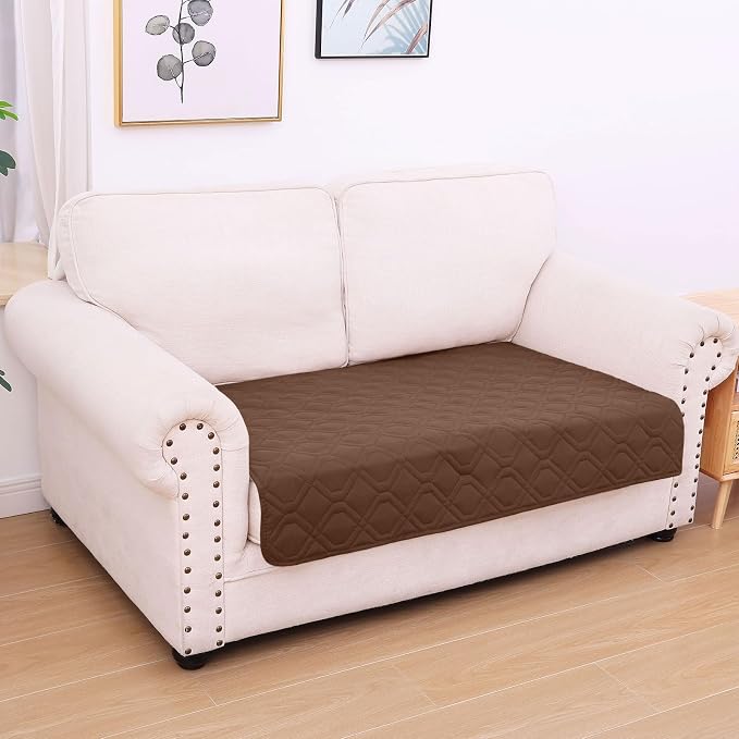 Waterproof Dog Bed Blanket - Soft Pet Blanket & Sofa Cover for Dogs | Reversible Washable Furniture Protector, Couch Covers for Pets (30x53 Inch, Brown/Brown)