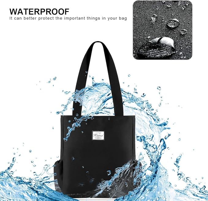 KAMO Floral Tote Bag - Waterproof Lightweight Handbags Travel Shoulder Bag for Hiking Yoga Gym Swimming Travel Beach