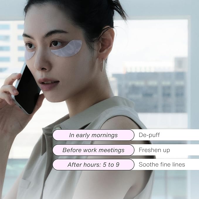 Zen Reset Eye Patches for Rejuvenating, Cooling, and Depuffing Under-Eyes and Dark Circles | Caffeine, TXA & Niacinamide | Korean Skincare (6 Pairs, 12 Patches)