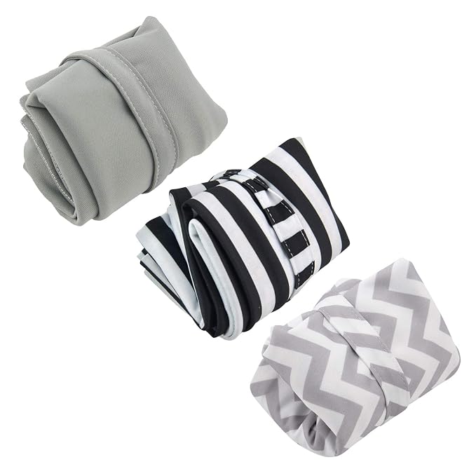 ALVA ALVABABY 3pcs Baby Cloth Diaper Wet Dry Bags Waterproof Reusable with Two Pockets Travel Beach Pool Daycare Soiled Baby Items Yoga Gym Bag for Swimsuits or Wet Clothes M Size 3L-ZM01