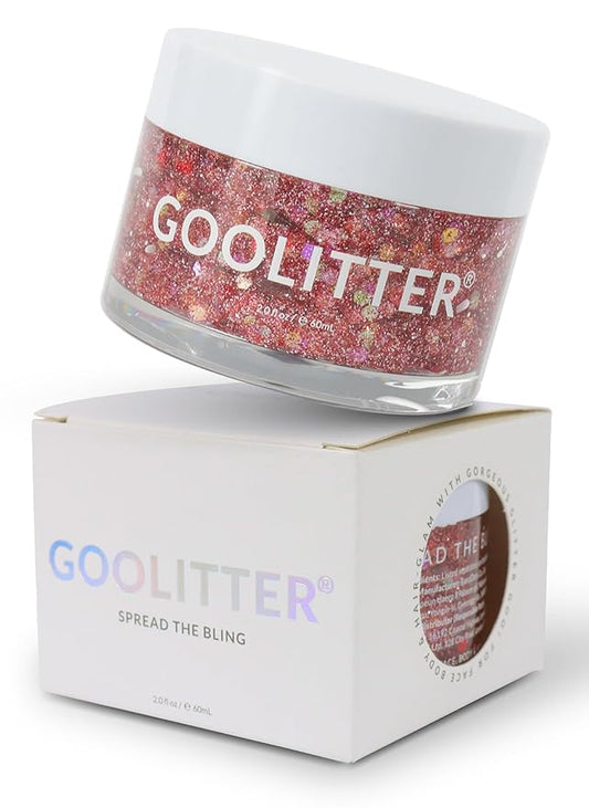 Face, Body & Hair Holographic Pink Glitter Gel [Pinky Winky] 2oz (60mL) | Chunky | K-Beauty | Halloween, Festival, EDM, Rave, Party, Concert, Costume Makeup| Vegan, Cruelty Free
