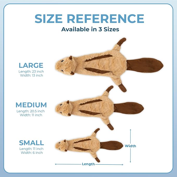 Best Pet Supplies 2-in-1 Stuffless Squeaky Dog Toy - 4 Figures, Medium