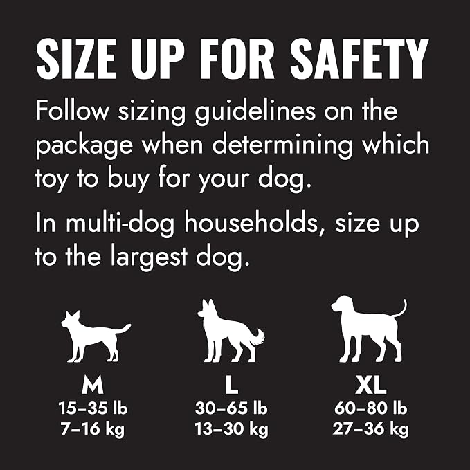 KONG Extreme Goodie Bone, Natural Rubber, Black, for Extra Large Dogs
