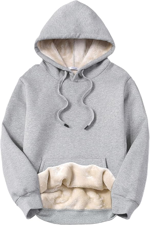 Yeokou Women's Winter Hoodies Pullover Sherpa Fleece Warm Heavyweight Sweatshirt