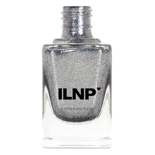 ILNP Echo - Platinum Silver Holographic Ultra Metallic Nail Polish