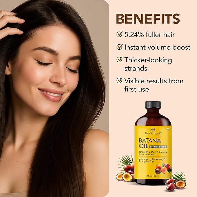 Botanic Hearth Hair Oil for Hair Growth & Hair Treatment Oils | Strengthening Dry, Frizzy, Damaged Hair & Scalp Treatment | Batana Oil – 2 Fl Oz