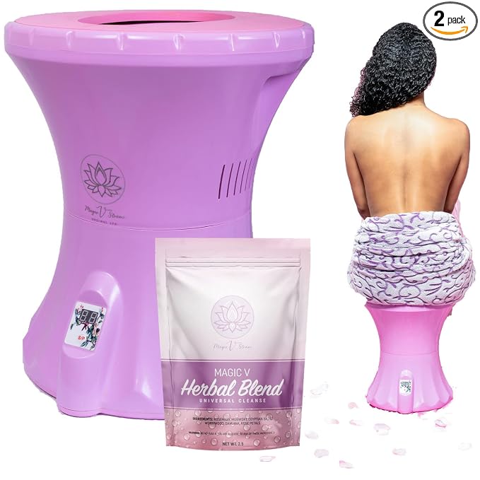 Yoni Steamer For Women Yoni Kit Comes with Ready to Steam Yoni Herbs Tea Bags for V Cleansing, Moisturizing, Feminine Odor, Ph Balance & Postpartum Care