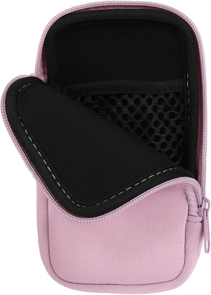 Tampon Storage Bag, Neoprene Tampon Organizer Case with Zipper Small Pouch for Feminine Products Portable Period Bags for Women,Ladies (Light Purple)