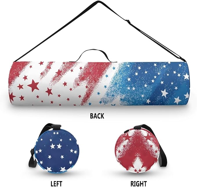 Yoga Mat Bag with Adjustable Shoulder Strap and Handle Zipper, 30in Wide x 6.3in Diameter for Yoga Mat Storage