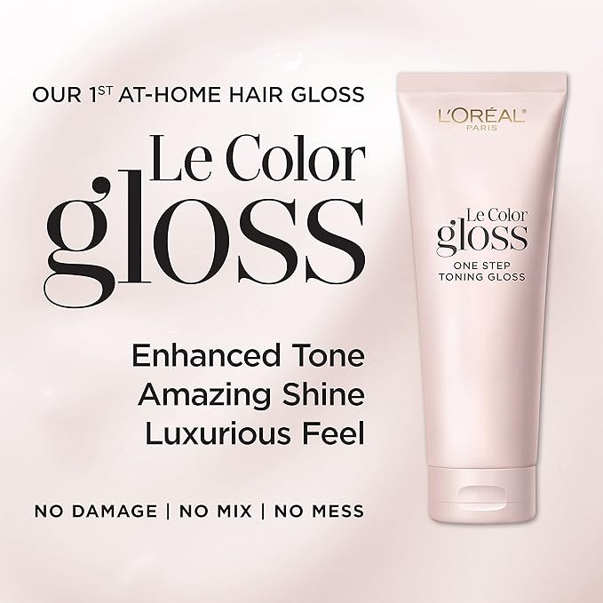L'Oreal Paris Le Color Step Toning Hair Gloss,Cool Brunette,4 Ounce,(Pack of 12)