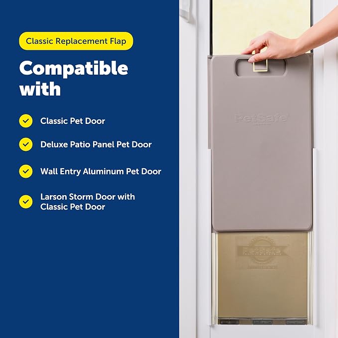 PetSafe Classic Replacement Flap - Large - Compatible with Discontinued PetSafe Doors, Frosted
