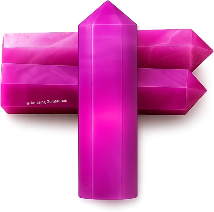 Amazing Gemstone Crystal Points Bulk Healing Crystals & Stones - Premium Single Terminated Healing Wand Point Bulk Crystals for Crafts, Crystal Grid, DIY Work